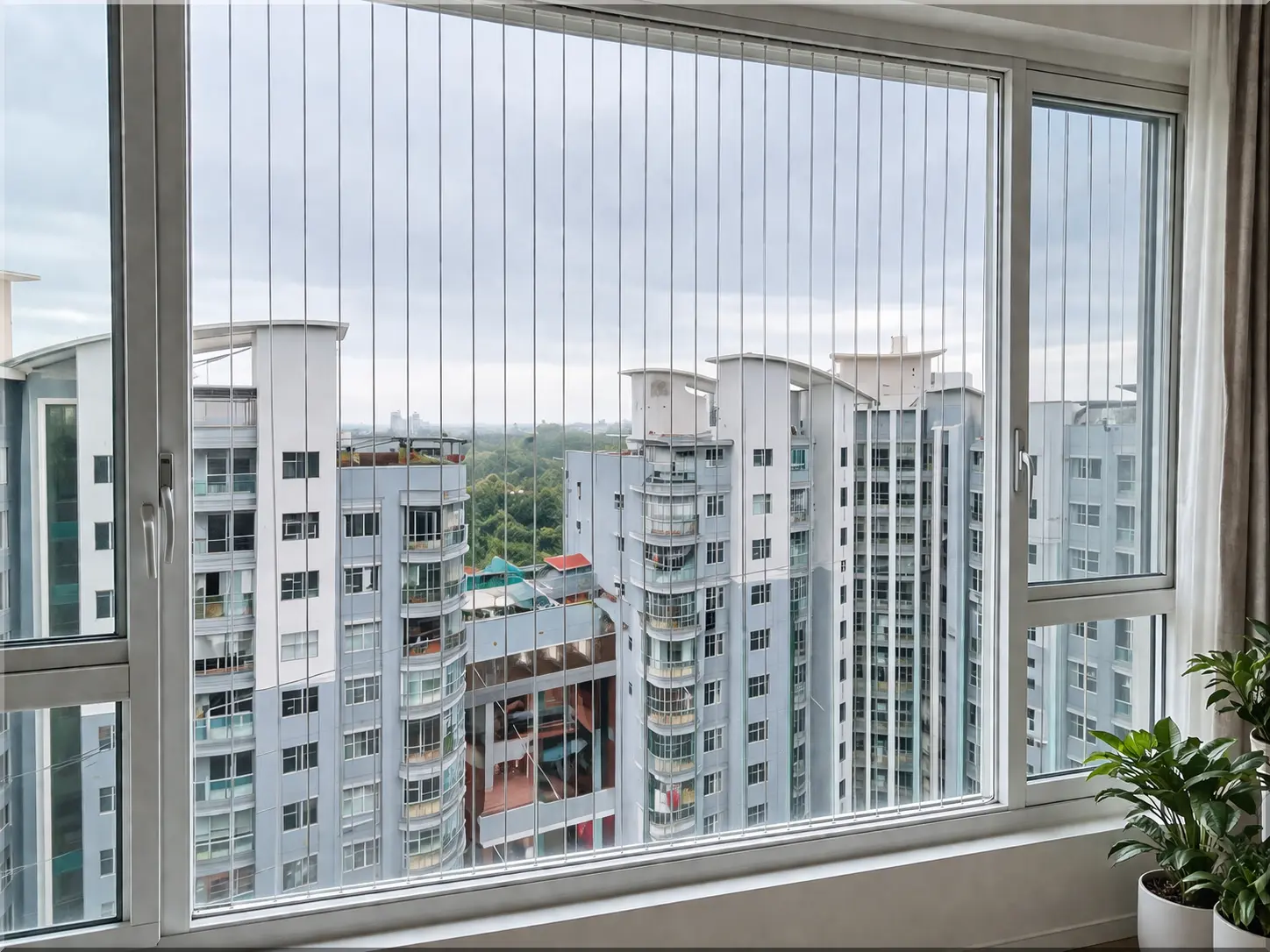 Invisible Window Grill Installation in Bangalore