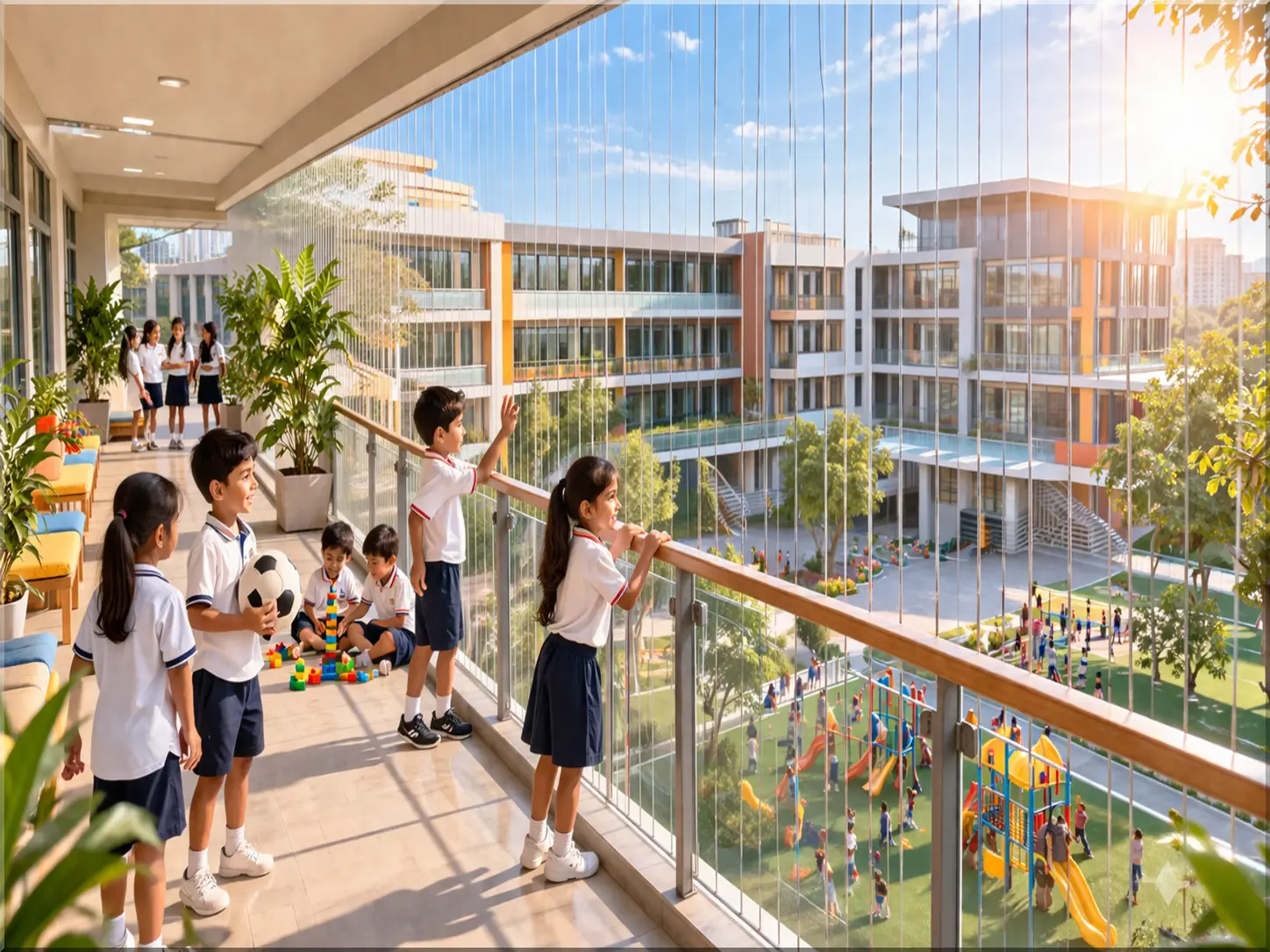 Student Safety Invisible Grills for Schools in Bangalore